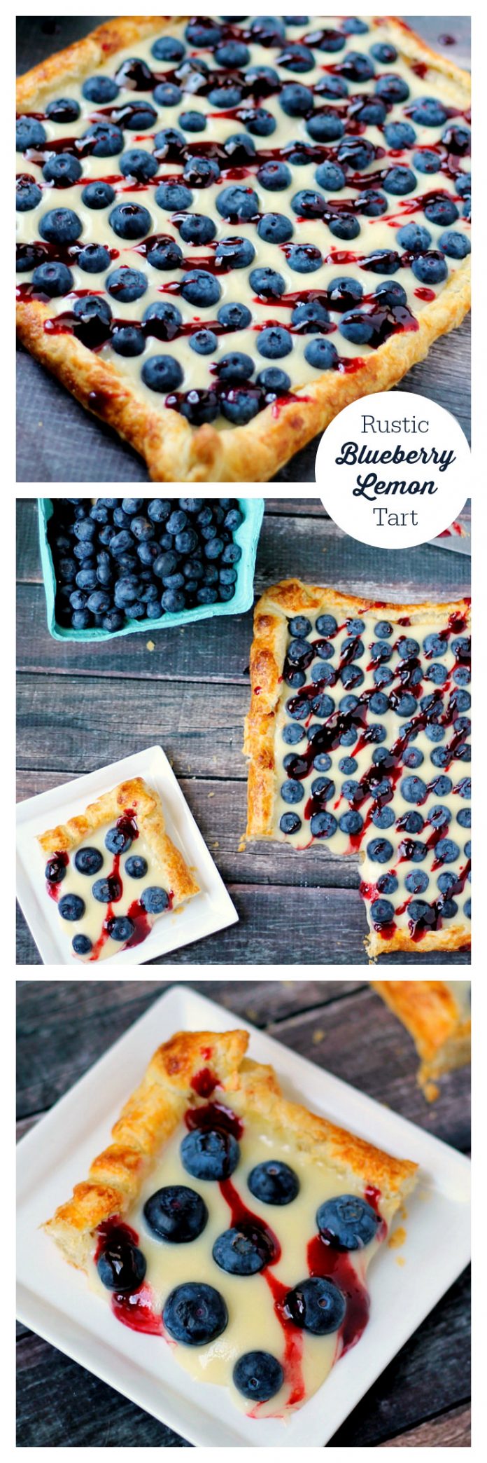 Rustic Blueberry Lemon Tart Recipe ⋆ Food Curation