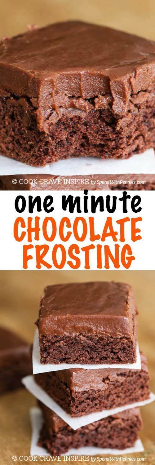 One Minute Easy Chocolate Frosting Food Curation