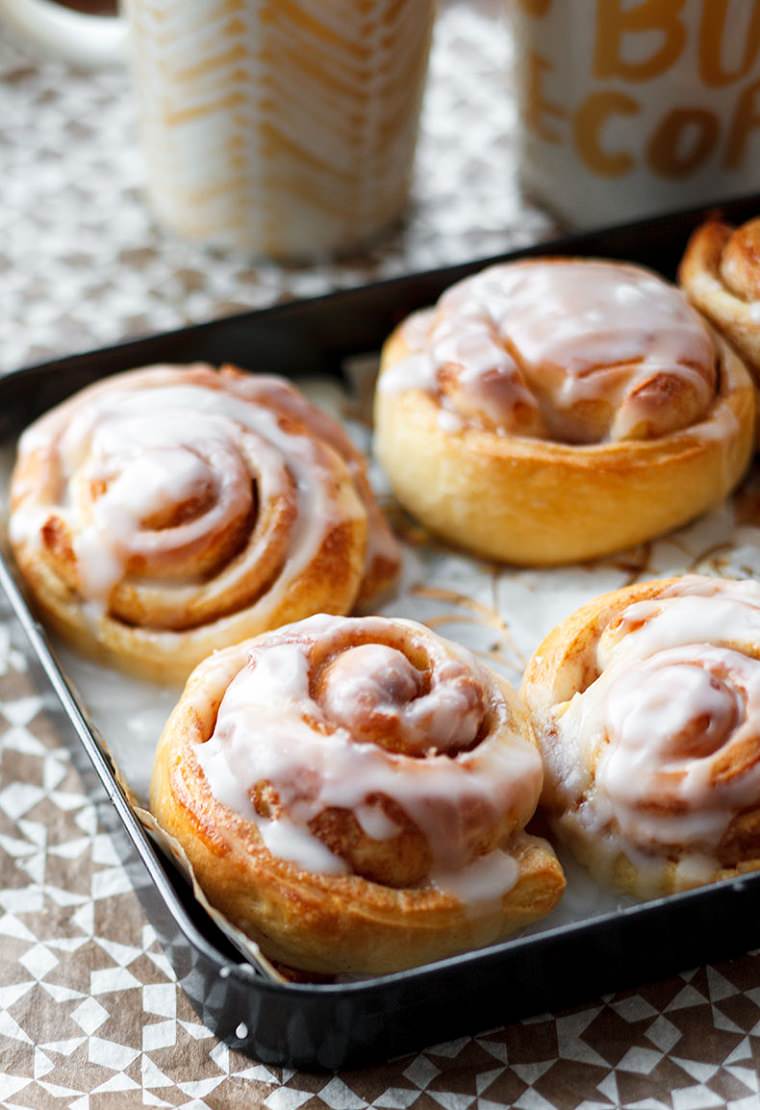 Apple Pie Cinnamon Rolls are soft and fluffy, filled with apple pie