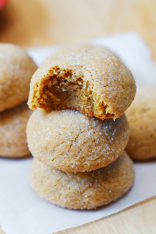 These are truly the best peanut butter cookies you will have ever tried. The cookies have a perfect brownie-like texture: both chewy and soft at the same time.