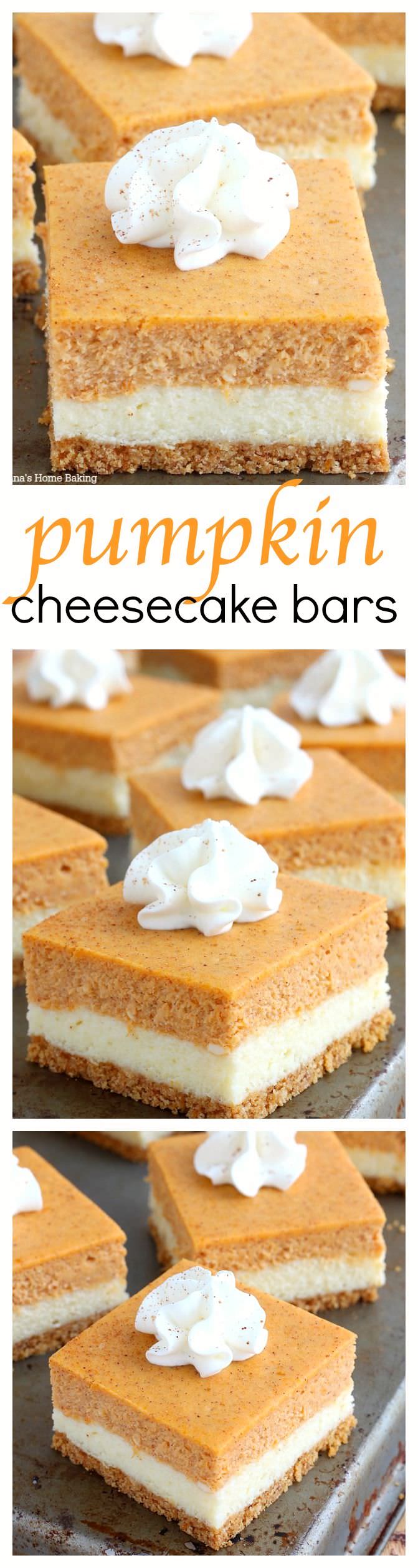 Delicious Pumpkin Cheesecake Bars ⋆ Food Curation