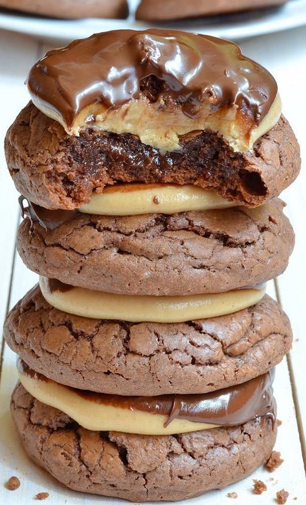 Buckeye Brownie Cookies | Chocolaty Cookies Recipe ⋆ Food Curation