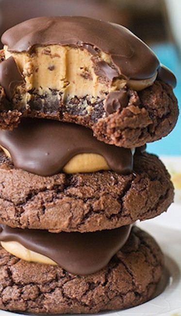Buckeye Brownie Cookies | Chocolaty Cookies Recipe ⋆ Food Curation