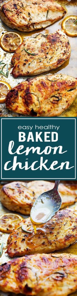 Easy Healthy Baked Lemon Chicken ⋆ Food Curation