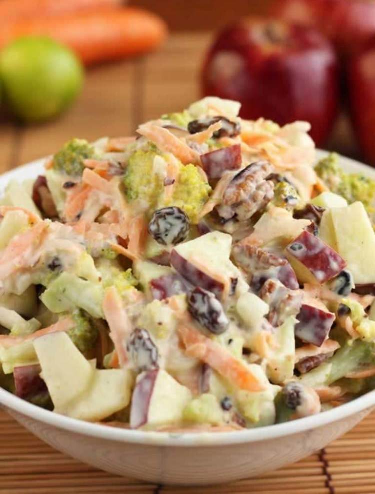 Apple Cranberry and Almond Coleslaw ⋆ Food Curation