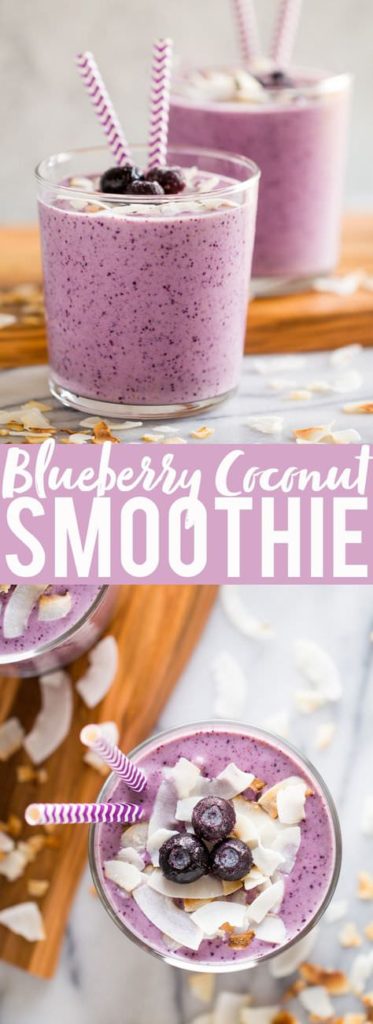 Blueberry Banana Coconut Smoothie ⋆ Food Curation