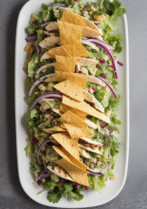 Cilantro Lime Chicken Taco Salad with Creamy Baja Catalina Dressing ⋆