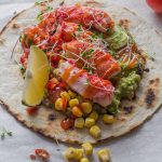 Close,View,Of,Crab,Tacos,With,Chilli,On,White,Background